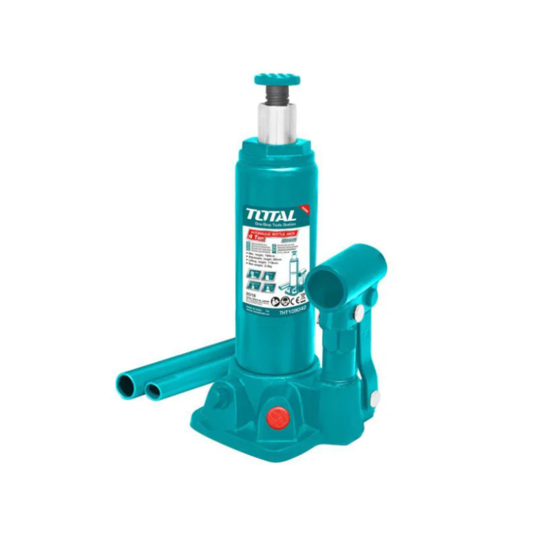 Cric bouteille hydraulique 4Tonnes/370mm - Total Outillage Maroc