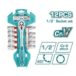 Clés à douilles 1/2'' 12 pièces