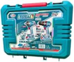 TOTAL TCKLI20275 – Kit Combo Sans Fil 20V Perceuse à Percussion 66 Nm + Clé à Chocs 400 Nm (2 pièces) – Image 4