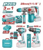 it Combo Sans Fil  20V 3 Outils avec 2 Batteries 5,0AH  TOSLI250693 – Image 4