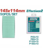 Set de feuilles abrasives TOTAL 145x114 mm – 50 pièces TAC145115 – Image 3