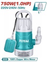 Pompe submersible pour eaux usées TWP87506-TOTAL