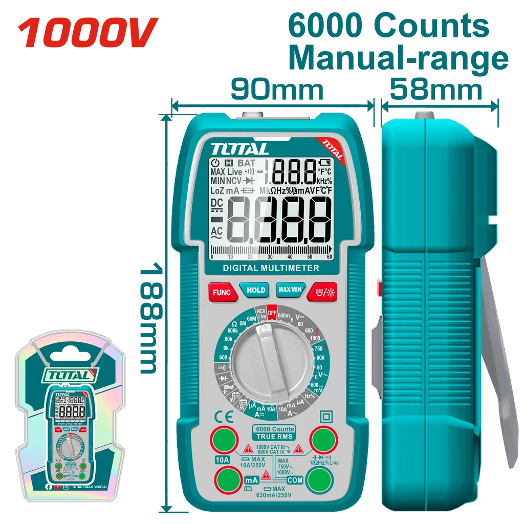 TMT5310002 Multimètre numérique 1000V – Image 1